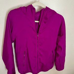 Uniqlo Women's Purple Pile Lined Hooded Jacket Soft Fleece Medium
